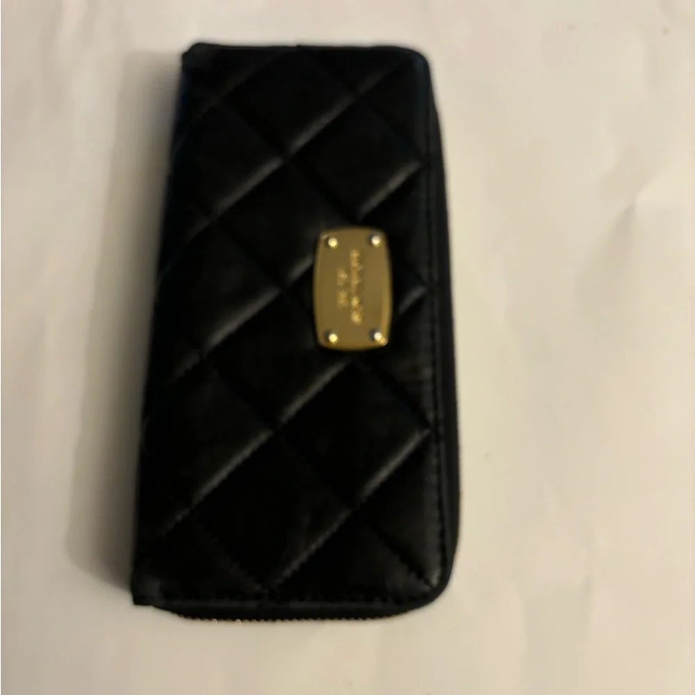 Michael Kors Black Quilted Women's Clutch/Wallet